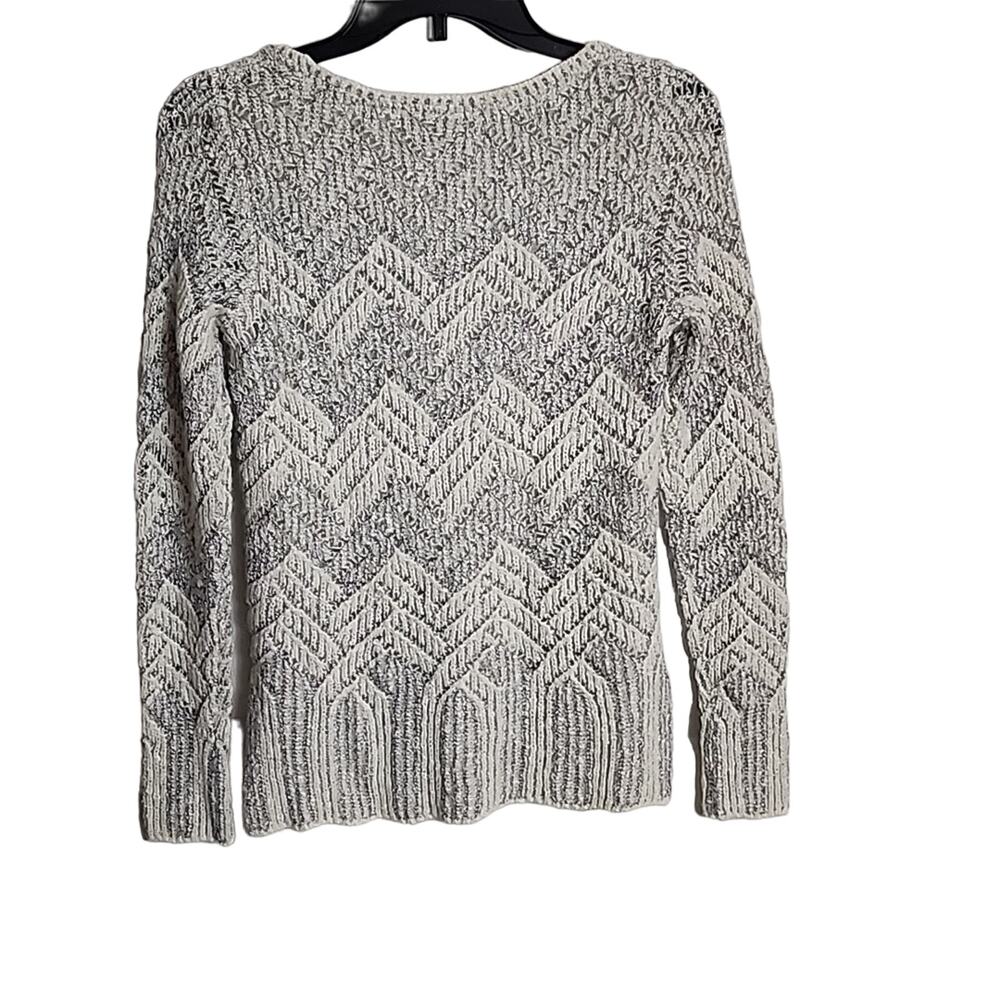 Lucky Brand Double Layer Sweater with Metallic Accent Thread, Small - Picture 6 of 6